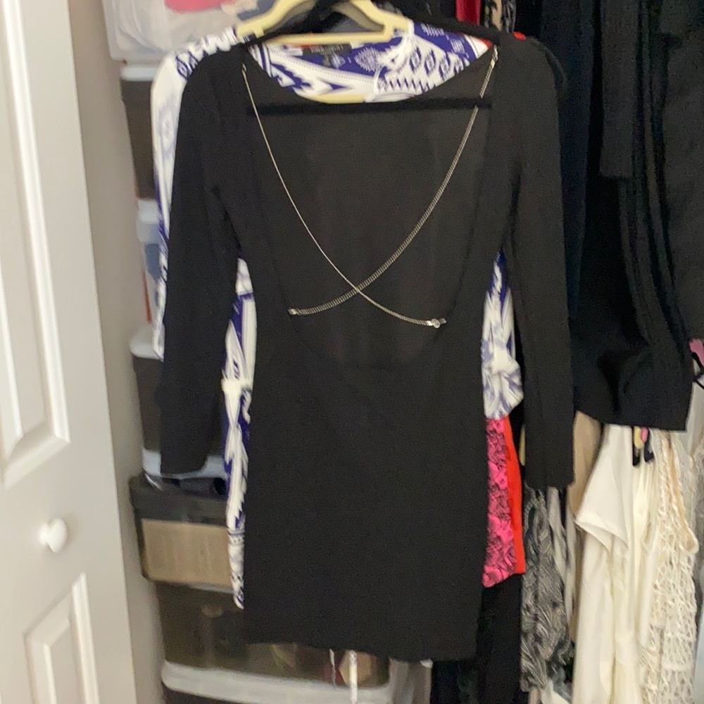 Open back mini dress